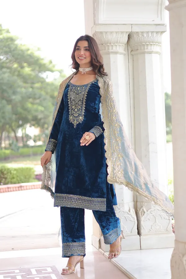 Morpich_Chinnonsilk_Kurti_Pant_For_Women