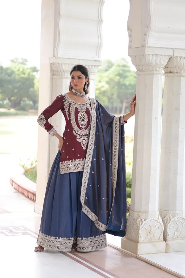 Red_Fendy_Sharara_Suit_For_Women