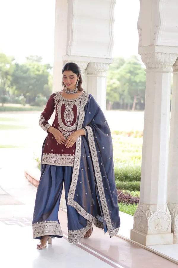 Red_Fendy_Sharara_Suit_For_Women
