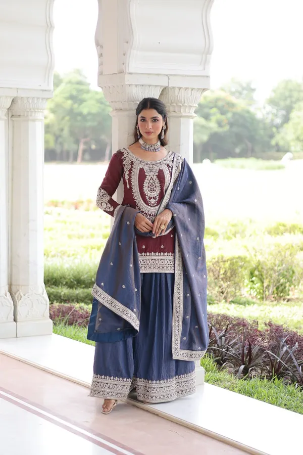 Red_Fendy_Sharara_Suit_For_Women
