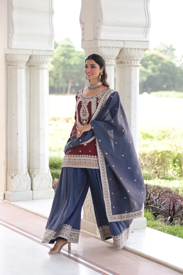 Red_Fendy_Sharara_Suit_For_Women