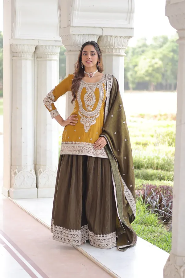 Yellow_Fendy_Sharara_Suit_For_Women