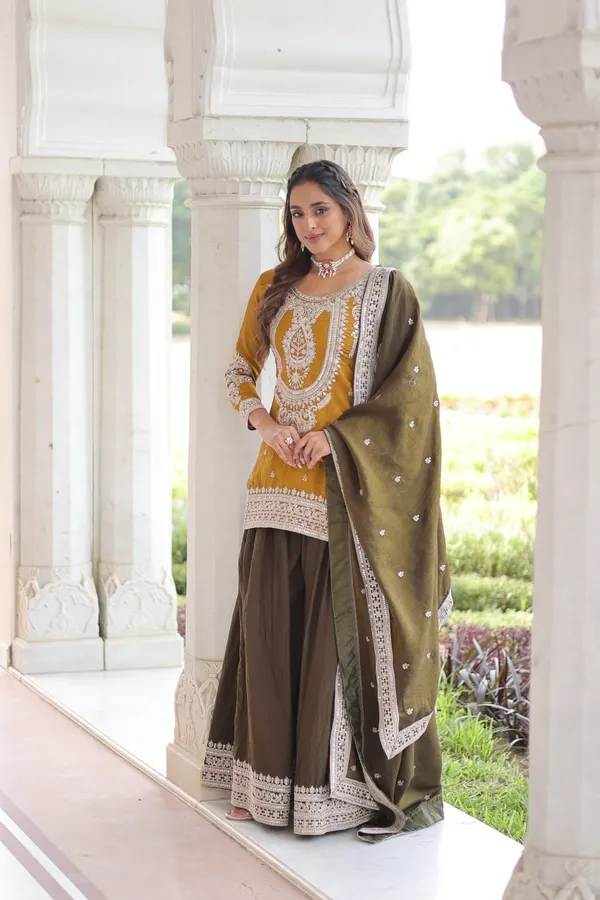 Yellow_Fendy_Sharara_Suit_For_Women