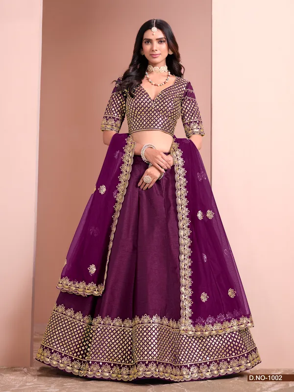 Purple_Artsilk_Lehenga_Choli_For_Women