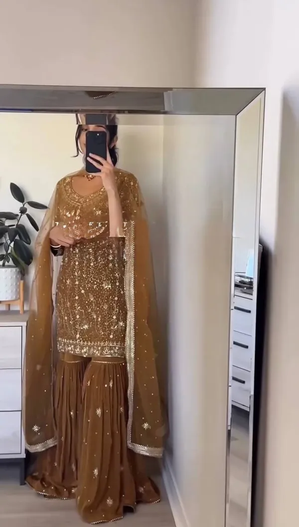 Mehandi_Premium_Fauxgeorgette_Sharara_Suit_For_Women