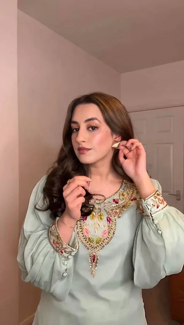 Sky_Blue_Fauxgeorgette_Farshi_Suit_For_Women