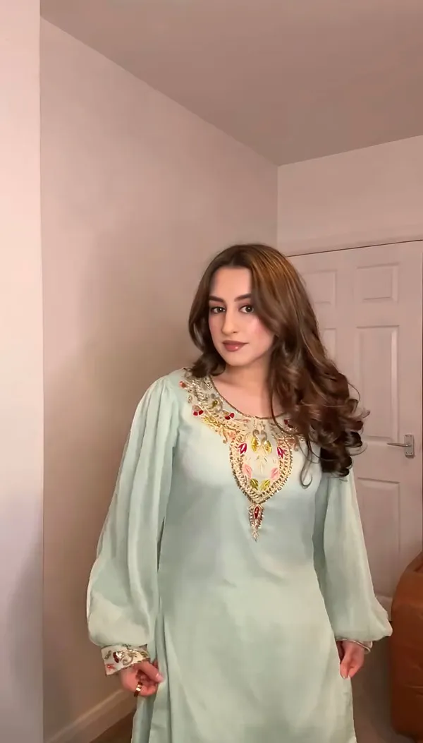 Sky_Blue_Fauxgeorgette_Farshi_Suit_For_Women