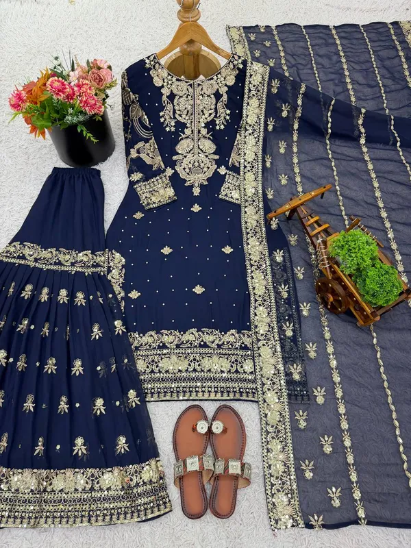 Blue_New_Designer_Top_Plazo_Dupatta_Set_For_Women