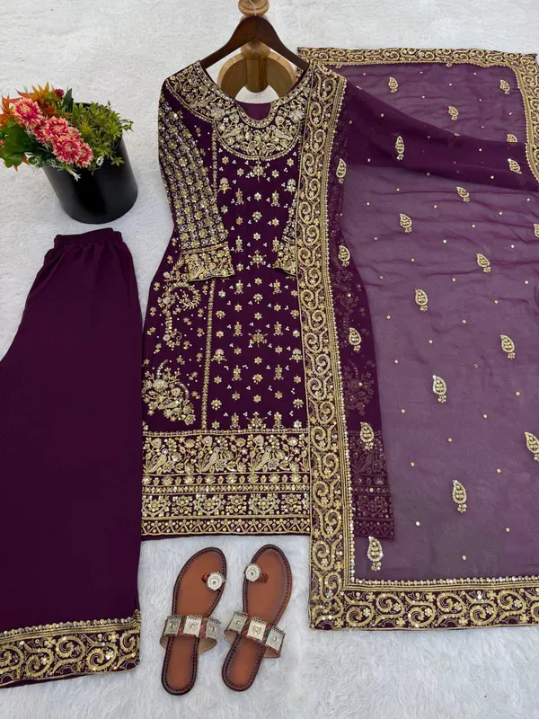 Purple_Crunchysilk_Sharara_Suit_For_Women