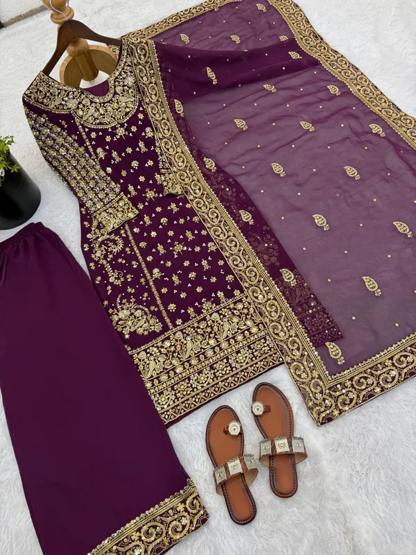 Purple_Crunchysilk_Sharara_Suit_For_Women