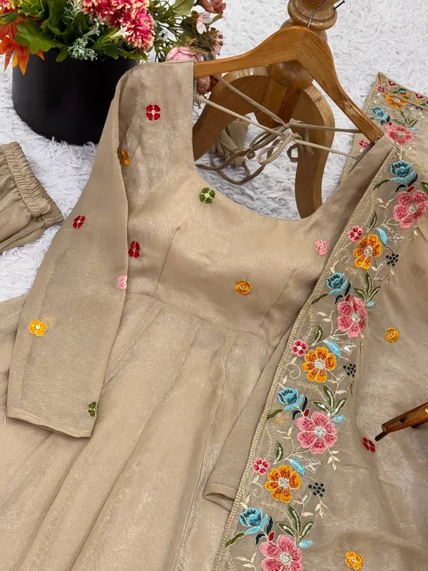 Biege_Ncsilk_Sharara_Suit_For_Women