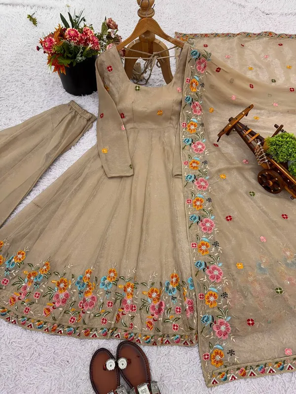 Biege_Ncsilk_Sharara_Suit_For_Women