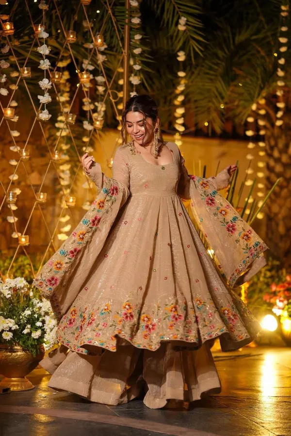 Biege_Ncsilk_Sharara_Suit_For_Women