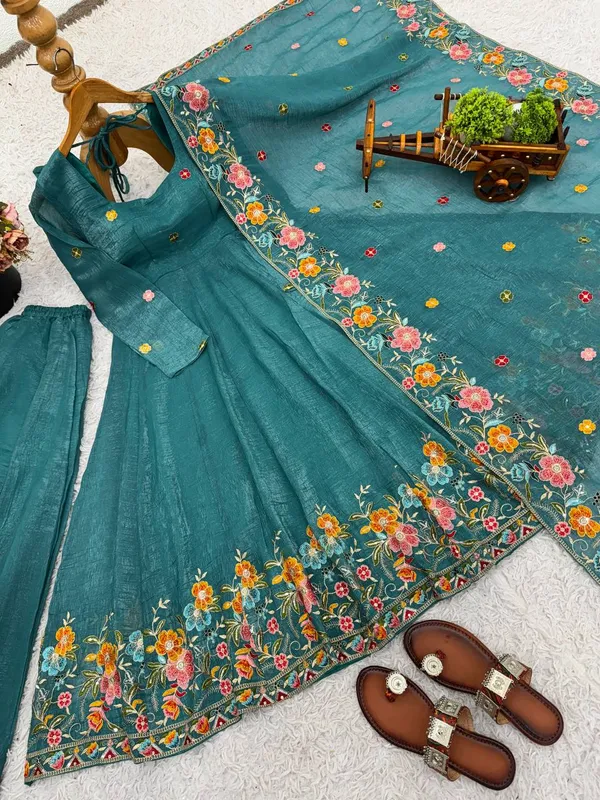 Royal_Blue_Ncsilk_Sharara_Suit_For_Women