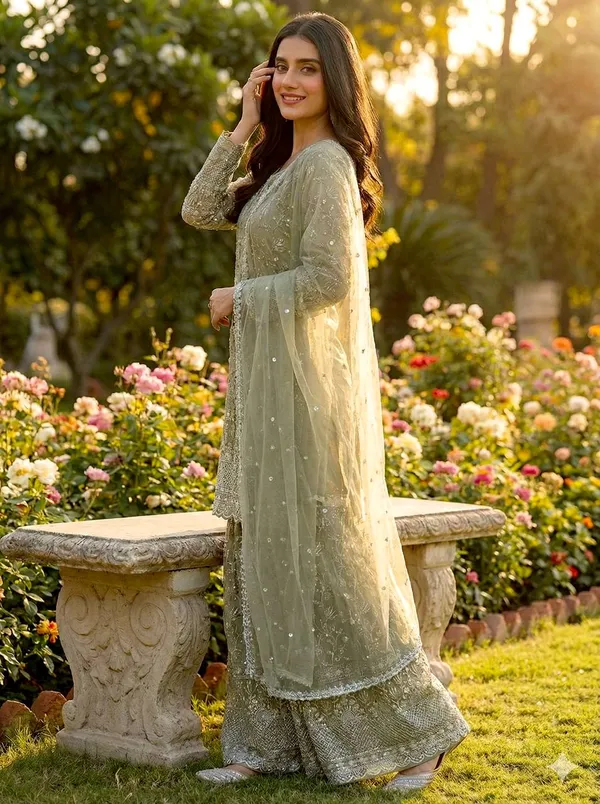 Light_Green_Gmysilk_Kurti_Plazzo_For_Women