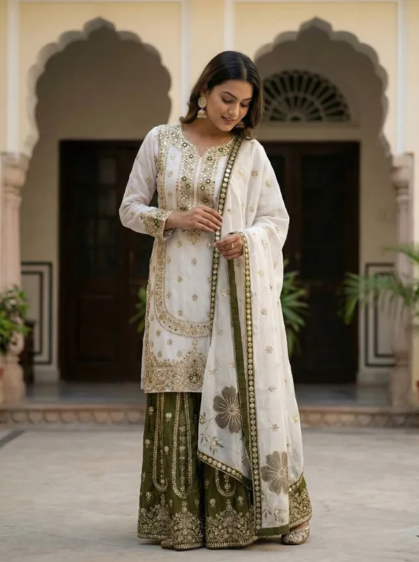 White_Fauxgeorgette_Sharara_Suit_For_Women