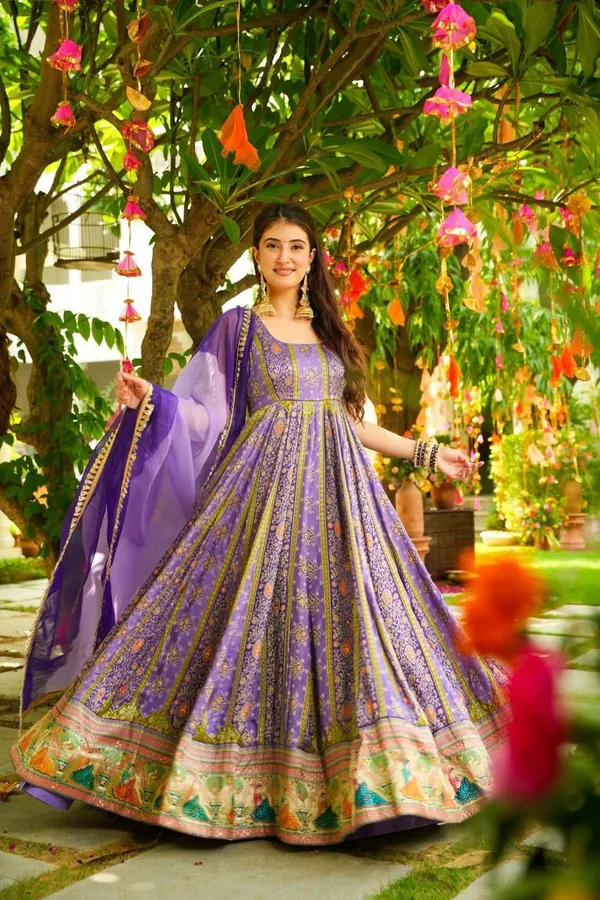 Purple_Designer_Embroidered_Anarkali_Gown_Red_Blue_For_Women