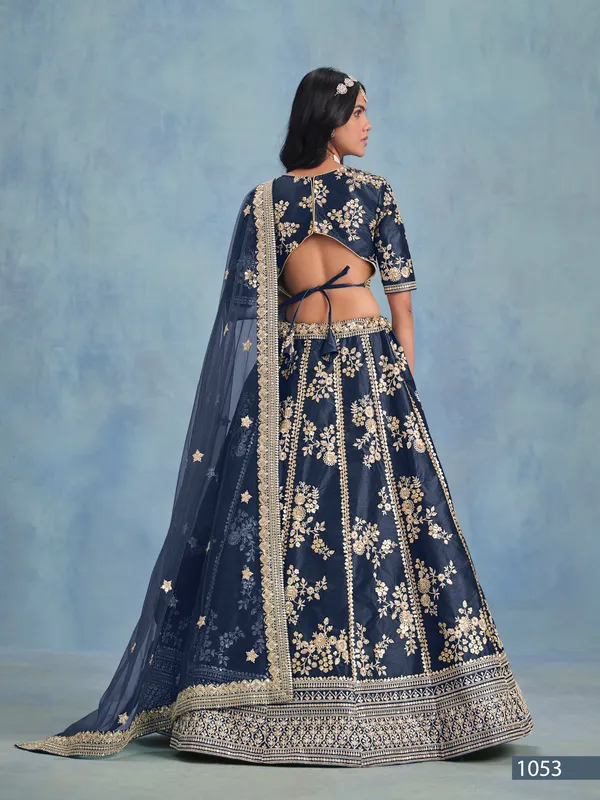 Blue_Artsilk_Lehenga_Choli_For_Women