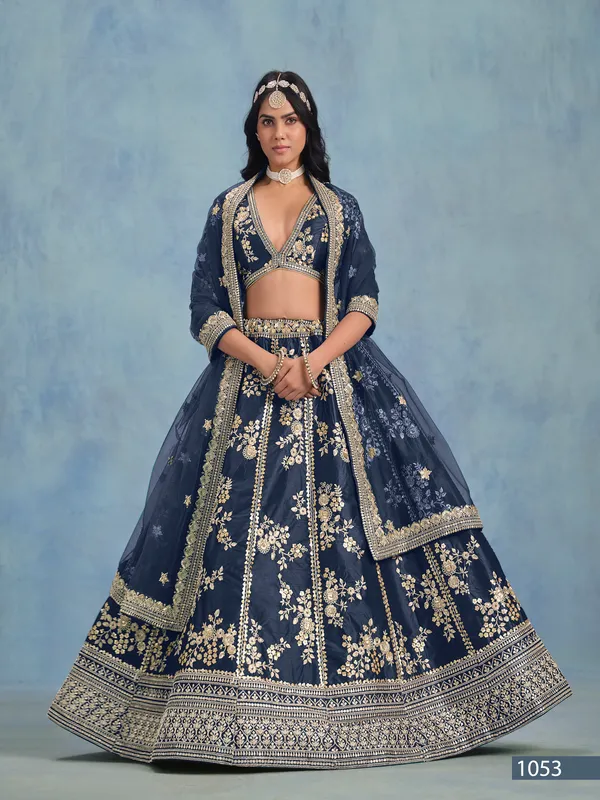 Blue_Artsilk_Lehenga_Choli_For_Women