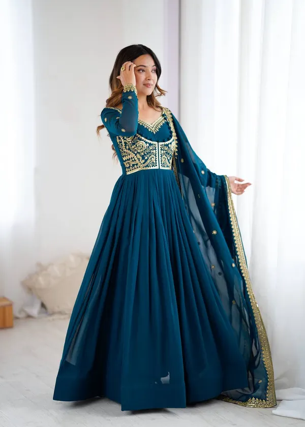 Rama_Green_Stylish_Anarkali_Sequins_Embroidery_Gown_For_Women