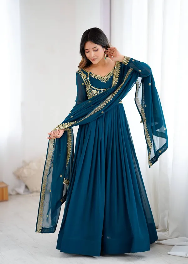 Rama_Green_Stylish_Anarkali_Sequins_Embroidery_Gown_For_Women