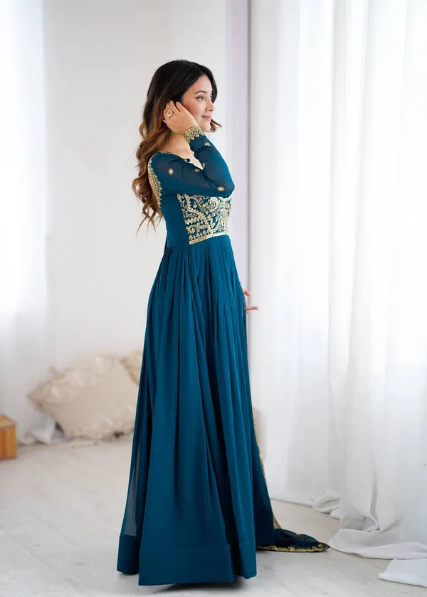 Rama_Green_Stylish_Anarkali_Sequins_Embroidery_Gown_For_Women