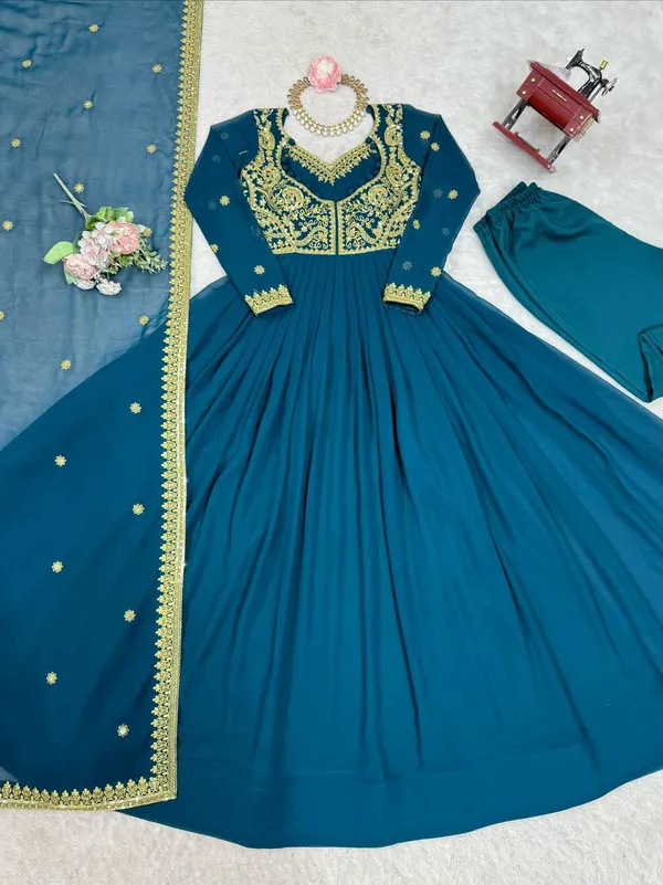Rama_Green_Stylish_Anarkali_Sequins_Embroidery_Gown_For_Women