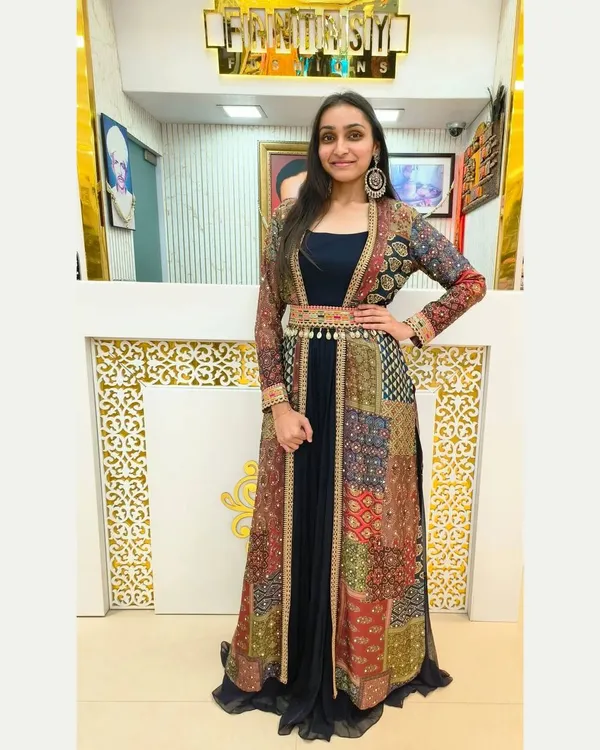 Blue_Anarkali_Gown_Dupatta_3Pc_Set_For_Women