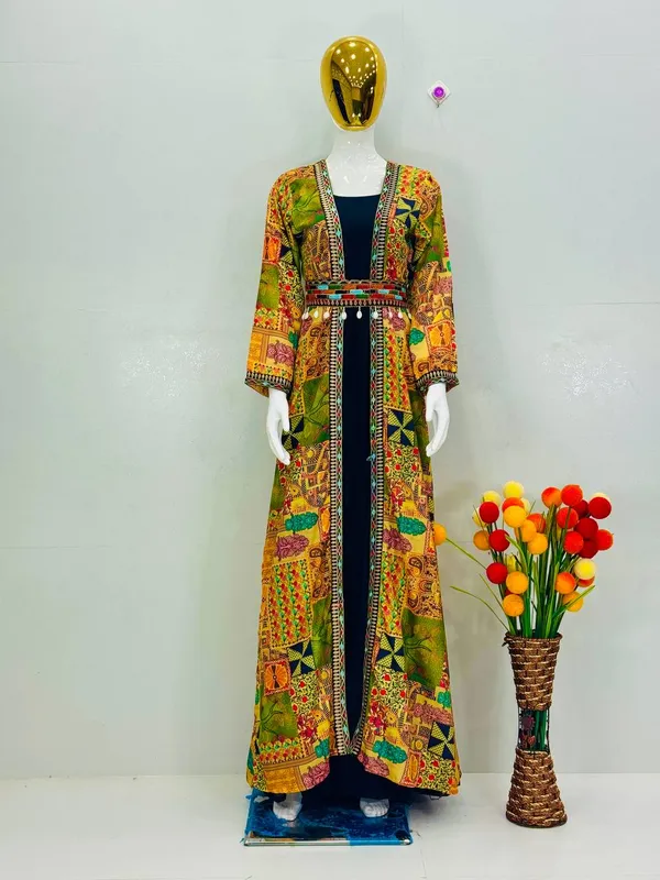 Blue_Anarkali_Gown_Dupatta_3Pc_Set_For_Women