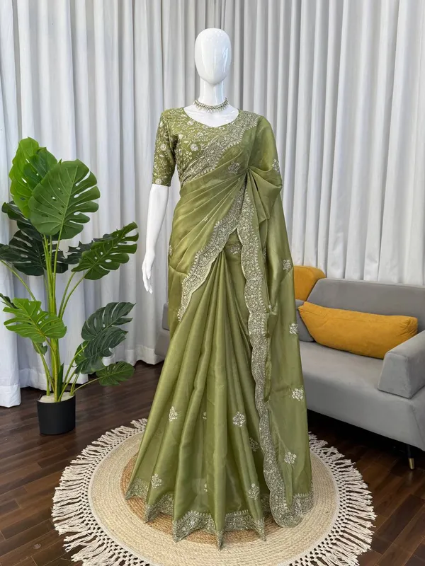 Mehandi_Premium_Artsilk_Sarees_For_Women