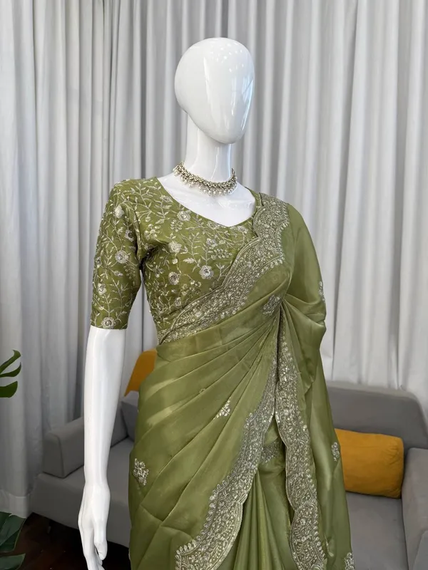 Mehandi_Premium_Artsilk_Sarees_For_Women