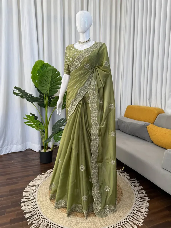 Mehandi_Premium_Artsilk_Sarees_For_Women