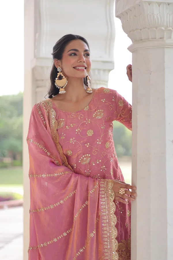 Pink_Premium_Synthetic_Sharara_Suit_For_Women