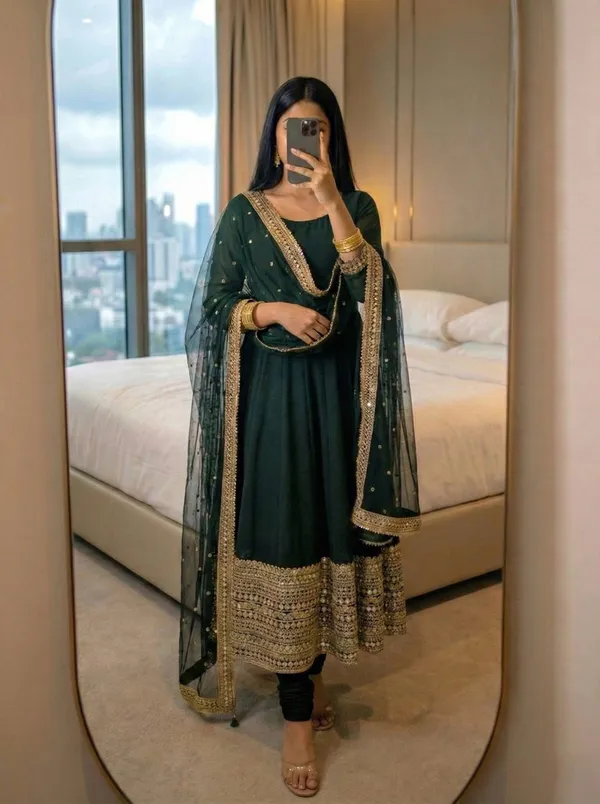 Green_Romansilk_Gowns_For_Women