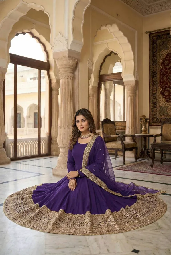 Purple_Romansilk_Gowns_For_Women