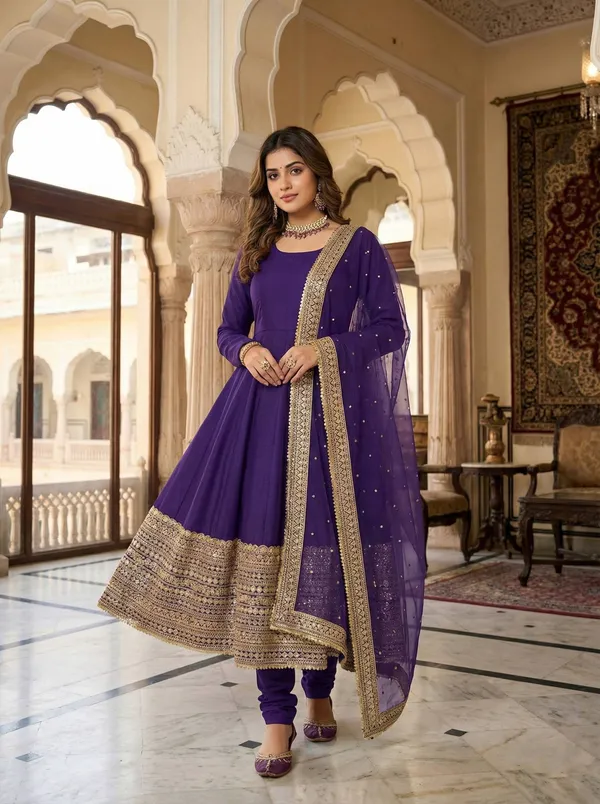 Purple_Romansilk_Gowns_For_Women