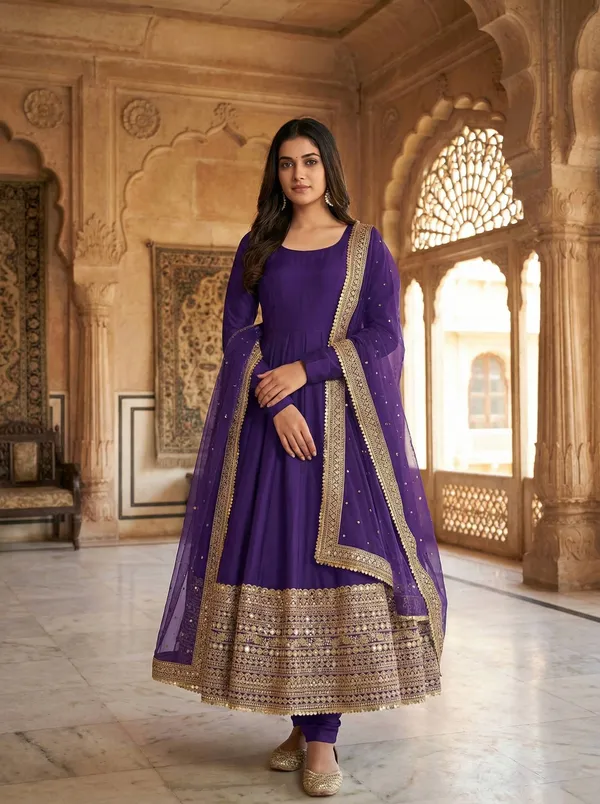 Purple_Romansilk_Gowns_For_Women