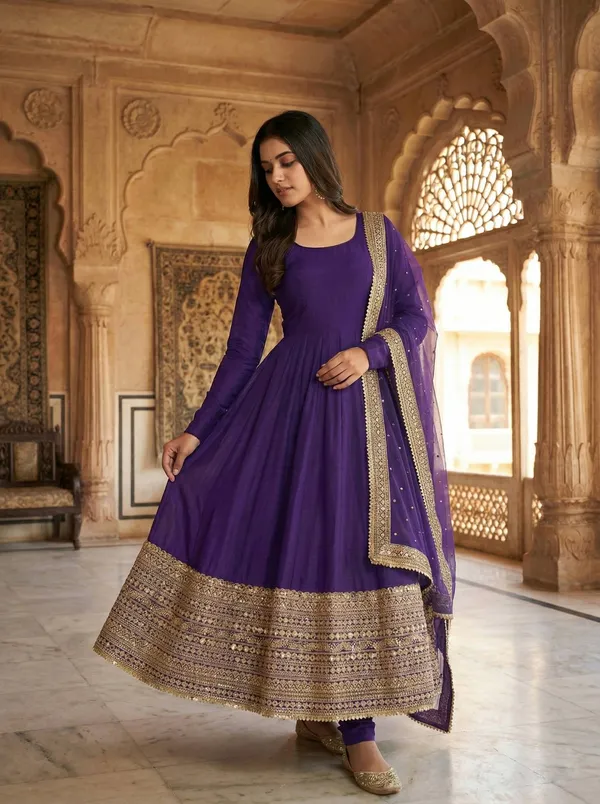 Purple_Romansilk_Gowns_For_Women
