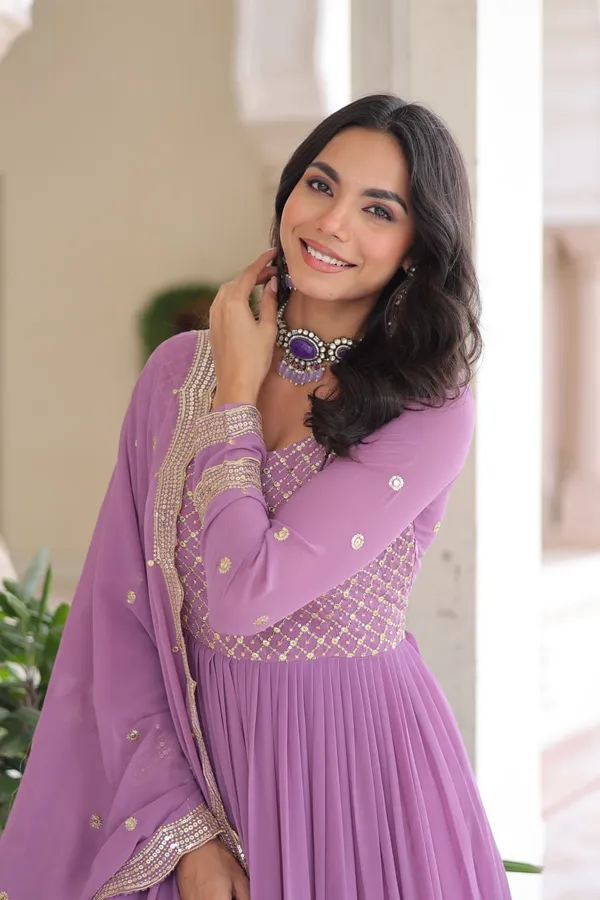 Light_Pink_Premium_Linen_Gowns_For_Women