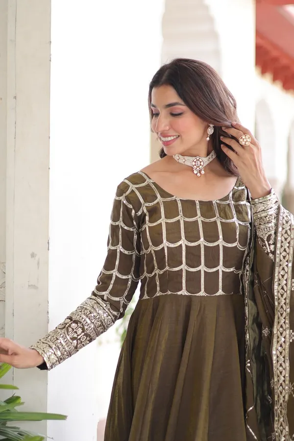 Brown_Ncvichitra_Gowns_For_Women