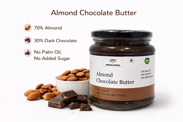 Mewalicious_Roasted_Almond_Butter_With_Dark_Chocolate_Plain_(225gm)