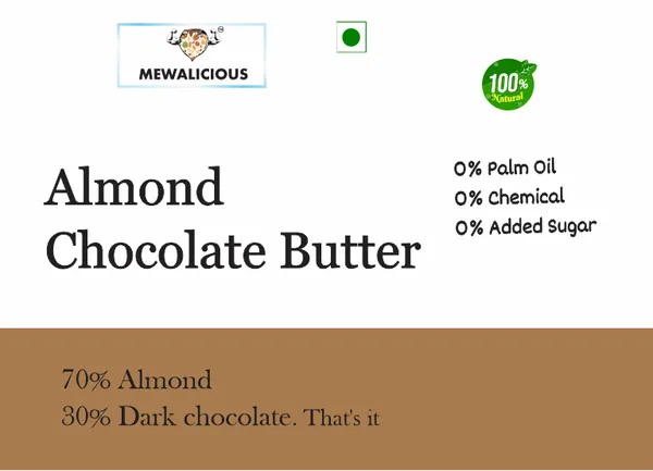 Mewalicious_Roasted_Almond_Butter_With_Dark_Chocolate_Plain_(225gm)