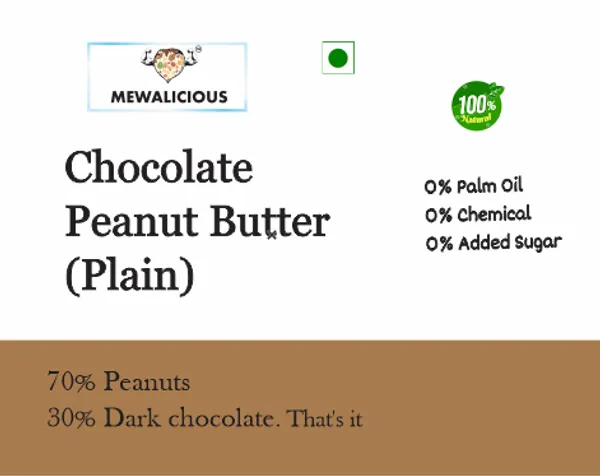 Mewalicious_Chocolate_Peanut_Butter_Plain_Pack_Of_1_(225gm)