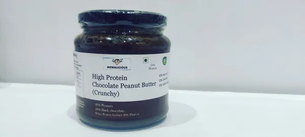Mewalicious_High_Protein_Peanut_Butter_With_Dark_Chocolate_50_%_Protein_Crunchy_(225gm)