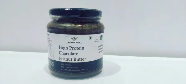 Mewalicious_High_Protein_Peanut_Butter_With_Dark_Chocolate_50%_Protein_Plain_(225gm)