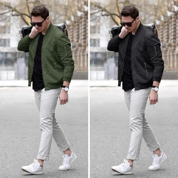 Olive_Green_and_Dark_Grey_Premium_Polyester_Zipper_Jacket_For_Men