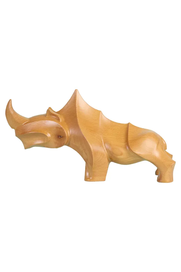 Savannah_Rhino_Pinkish_Brown_Steam_Beech_Luxury_Wooden_Sculptures_For_Home_Decor