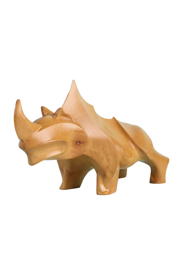 Savannah_Rhino_Pinkish_Brown_Steam_Beech_Luxury_Wooden_Sculptures_For_Home_Decor