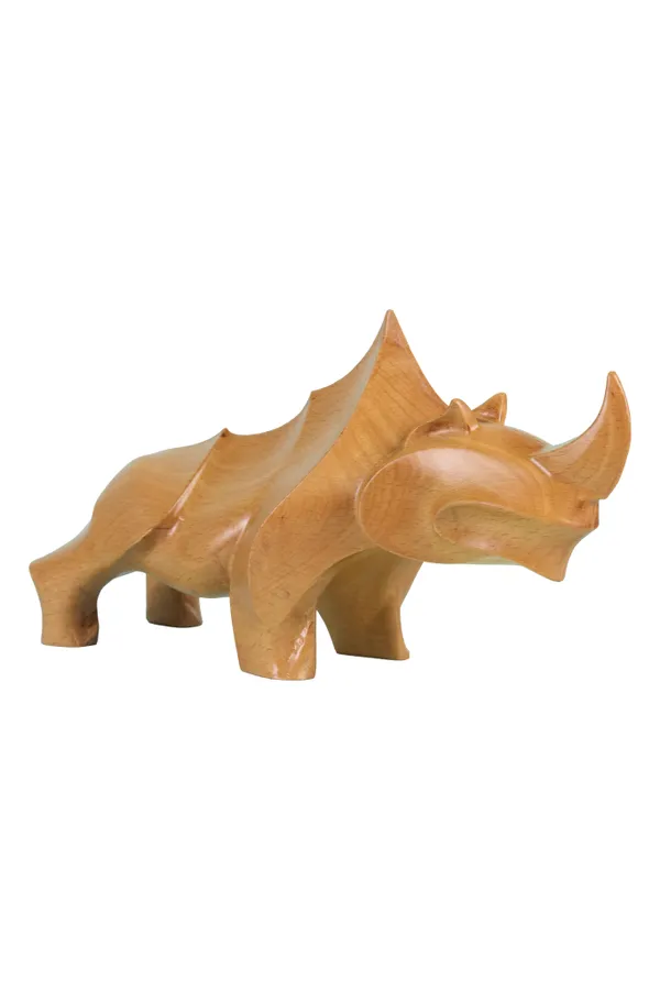 Savannah_Rhino_Pinkish_Brown_Steam_Beech_Luxury_Wooden_Sculptures_For_Home_Decor