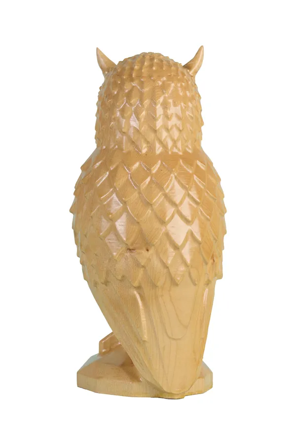 Nocturnal_Owl_Cream_Beige_Maple_Luxury_Wooden_Sculptures_For_Home_Decor